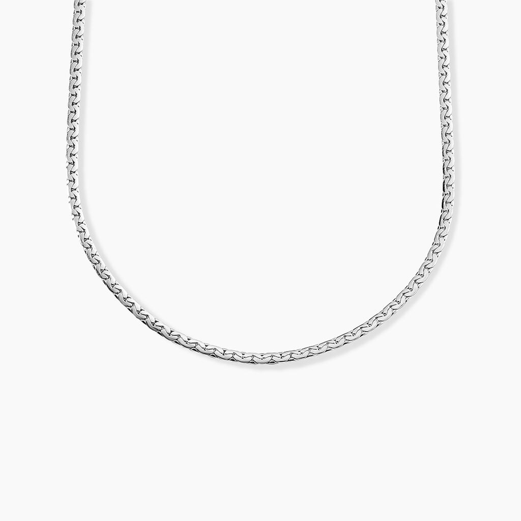 Collier Ivy Maille Haricot Or Blanc - Chaines Femme | Marc Orian
