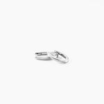 Cr&eacute;oles Mini Argent Blanc - Cr&eacute;oles Femme | Marc Orian