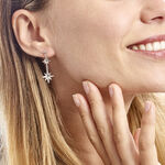 Boucles D'oreilles Puces Malhaut Argent Blanc - Pendantes Femme | Marc Orian