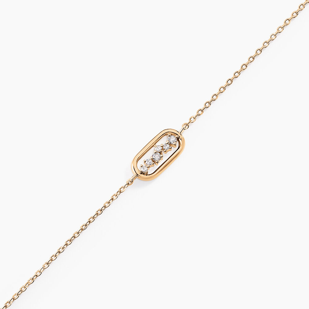 Bracelet Infinitude Plaqué Or Doré Oxyde De Zirconium - Bracelets chaînes Femme | Marc Orian