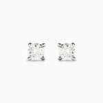 Boucles D'oreilles Puces Aphrodite Or Blanc Diamant - Puces Famille | Marc Orian