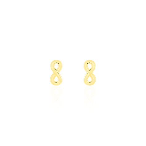 Boucles D'oreilles Puces Annie-francoise Infini Or Jaune - Puces Femme | Marc Orian