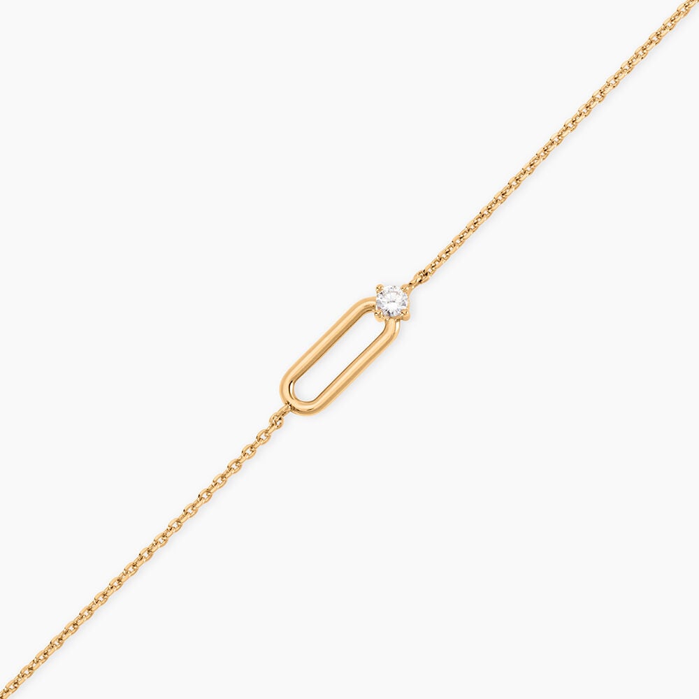 Bracelet Ellin Plaque Or Jaune Oxyde De Zirconium - Bracelets fantaisie Femme | Marc Orian