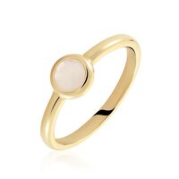 Bague Plaqué Or Leesa Oxyde De Zirconium