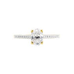 Bague Sorley Or Jaune Oxyde De Zirconium - Solitaires Femme | Marc Orian