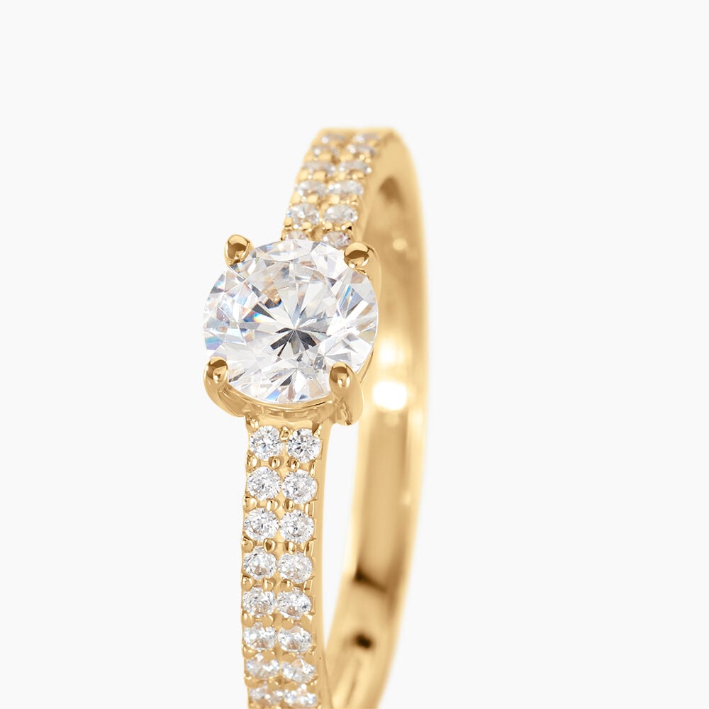 Bague Solitaire Dayna Or Jaune Oxyde De Zirconium - Solitaires Femme | Marc Orian