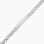 Bracelet Identit&eacute; Casper Argent Gris - Gourmettes Femme | Marc Orian