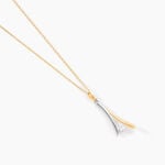 Collier Formev Or Bicolore Oxyde De Zirconium - Colliers avec pierres Femme | Marc Orian