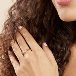 Bague Solitaire Jaume Plaqu&eacute; Or Oxyde De Zirconium - Bijoux fantaisie Femme | Marc Orian