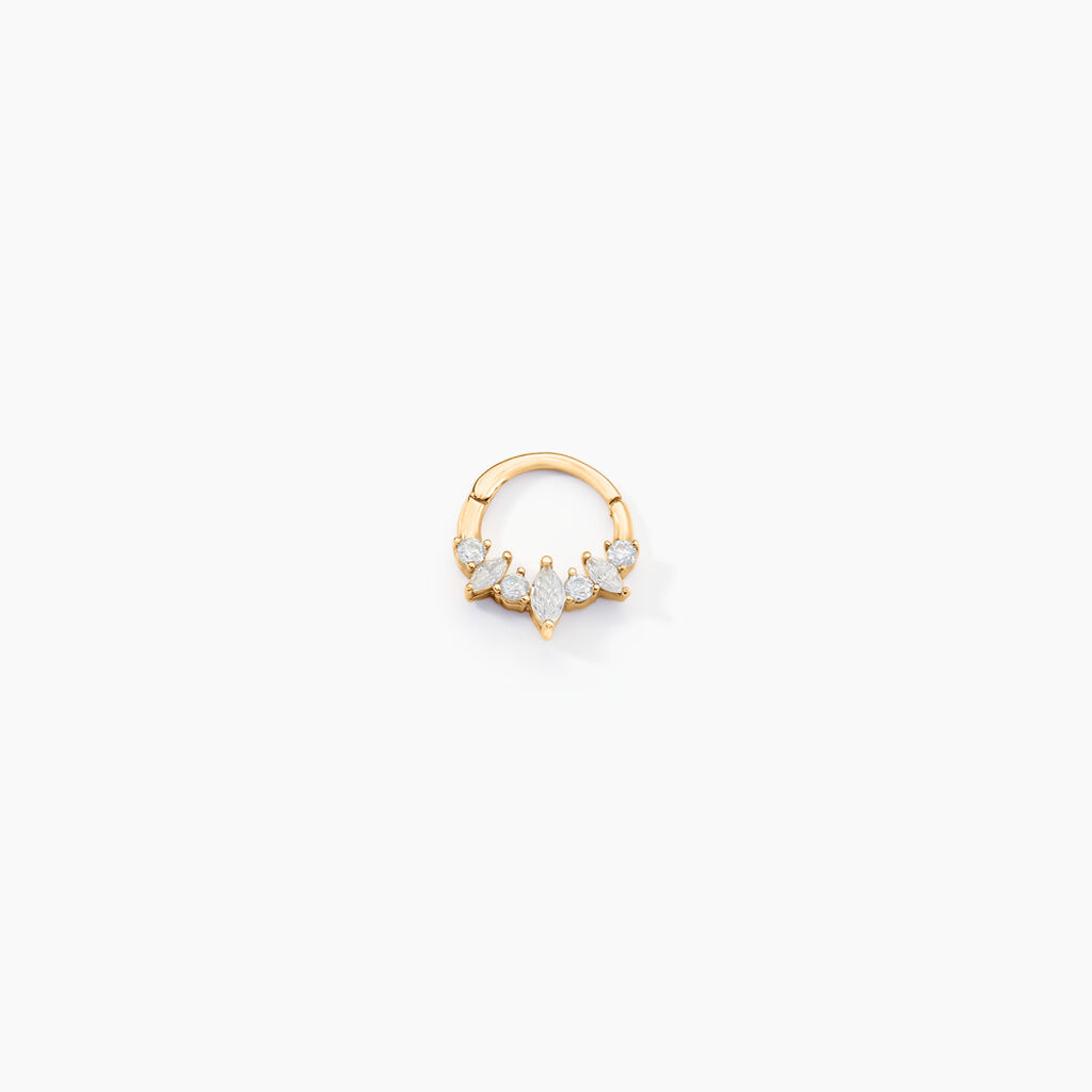 Piercing D'oreille Et/ou De Nez Unitaire Pru Or Jaune Oxyde Zirconium - Piercings Femme | Marc Orian