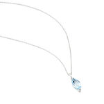 Collier Or Blanc Raquel Topaze - Colliers avec pierres Femme | Marc Orian