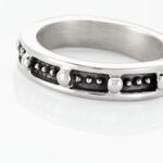 Bague Acier Blanc Ghislain - Bijoux fantaisie Homme | Marc Orian