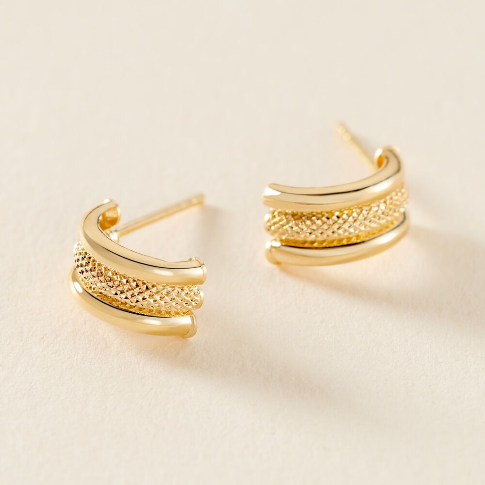 Cr&eacute;oles Savania Or Jaune - Cr&eacute;oles Femme | Marc Orian