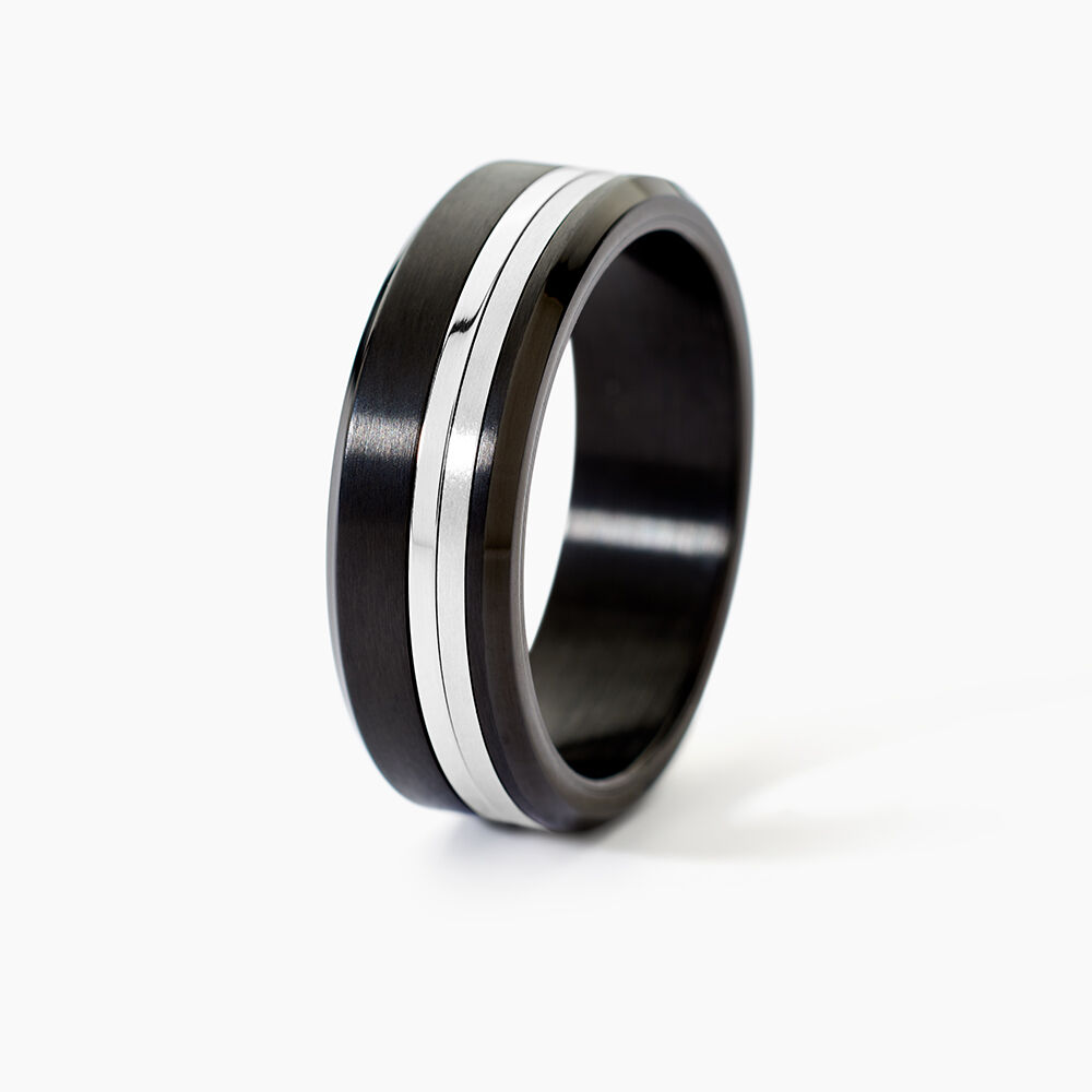 Bague Baldev Acier Bicolore - Bijoux fantaisie Homme | Marc Orian