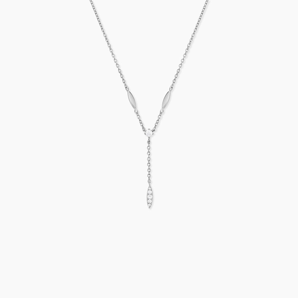 Collier Bormana Argent Blanc Oxyde De Zirconium - Colliers avec pierres Femme | Marc Orian