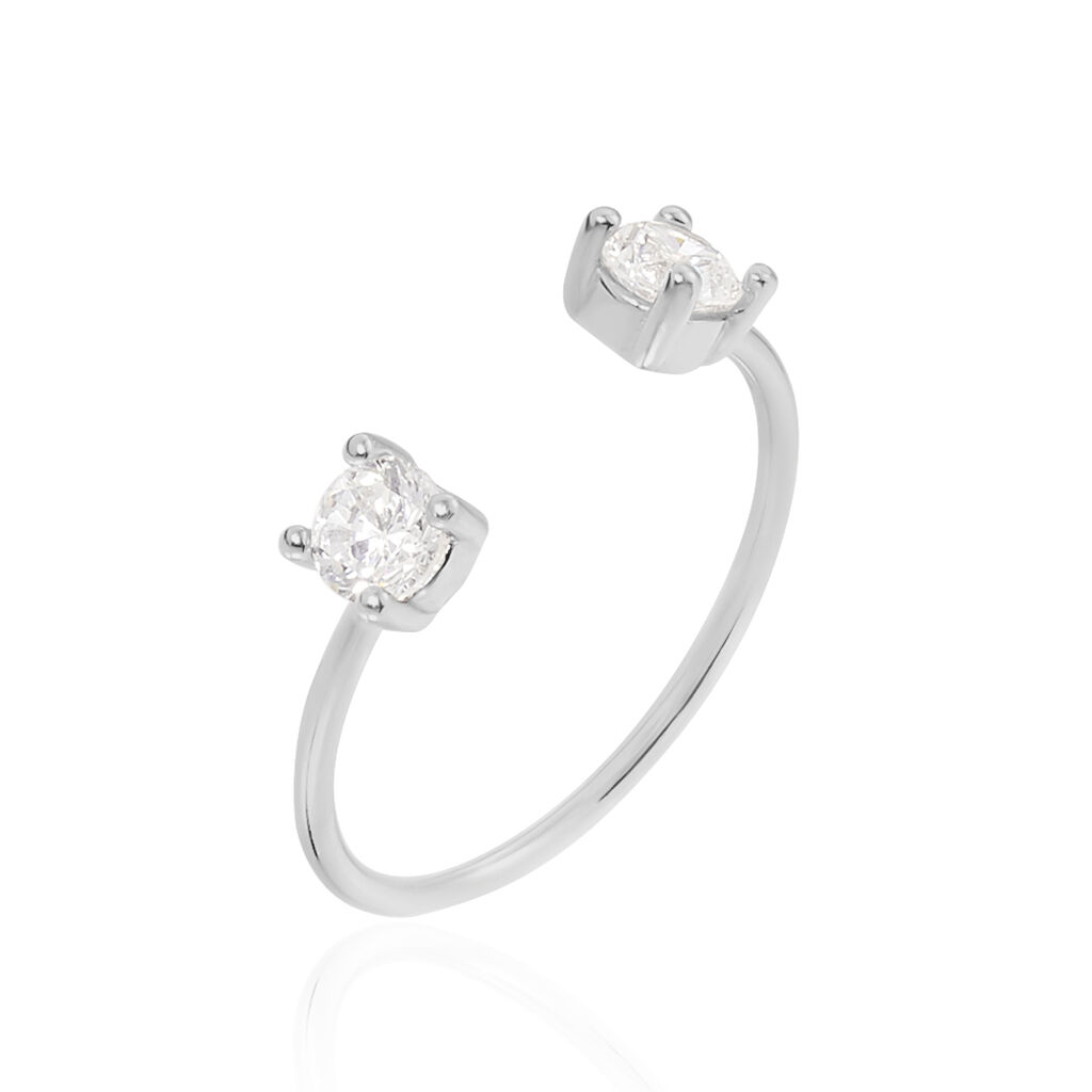 Bague Agnes Argent Blanc Oxyde De Zirconium - Bagues avec pierre Femme | Marc Orian