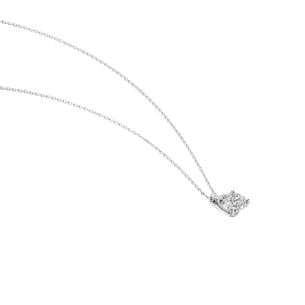 Collier Kate Or Blanc Diamant Synth&eacute;tique - Colliers avec pierres Femme | Marc Orian