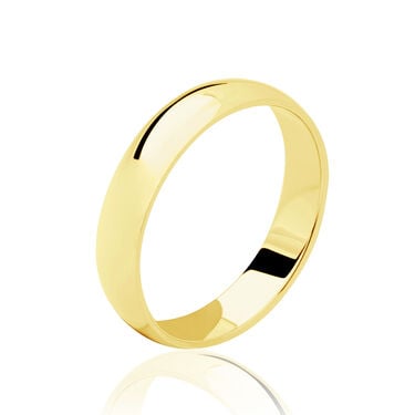 Alliance Irais Demi Jonc Classique Or Jaune
