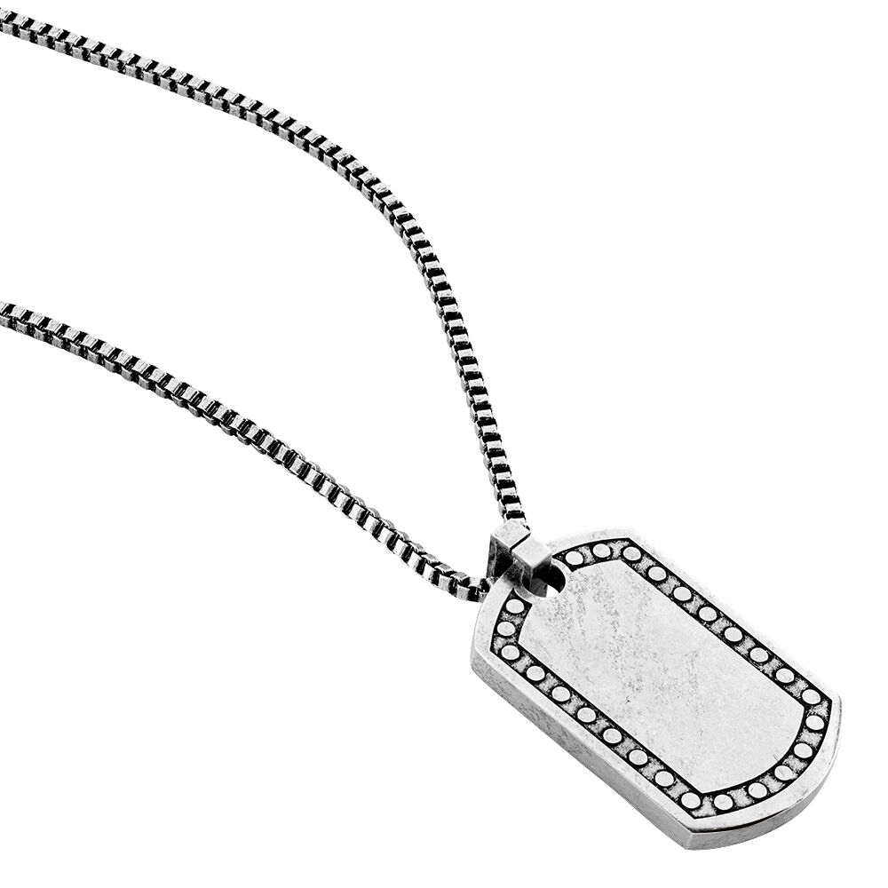 Collier Joan Acier Gris - Colliers Homme | Marc Orian