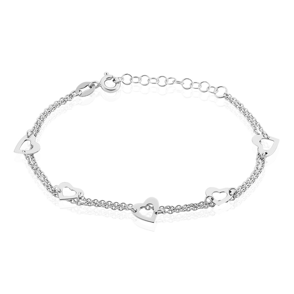 Bracelet Argent Blanc Suzy - Bracelets fantaisie Femme | Marc Orian