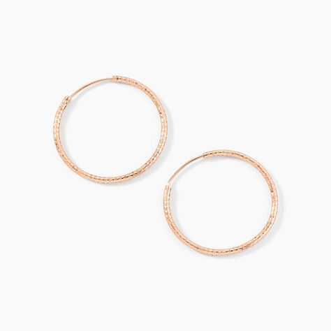 Créoles Argent Rose Agathe - Créoles Femme | Marc Orian