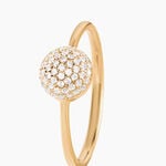 Bague Shiny Et Bold Plaqu&eacute; Or Jaune Oxyde De Zirconium - Bijoux fantaisie Femme | Marc Orian