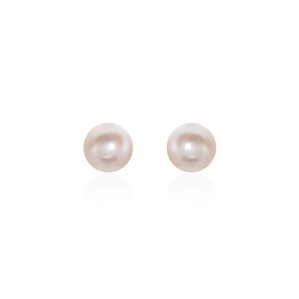 Boucles D'oreilles Puces Ursulina Or Jaune Perle De Culture - Boucles d'oreilles mariage Femme | Marc Orian