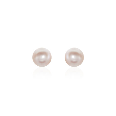 Boucles D'oreilles Puces Ursulina Or Jaune Perle De Culture - Boucles d'oreilles mariage Femme | Marc Orian