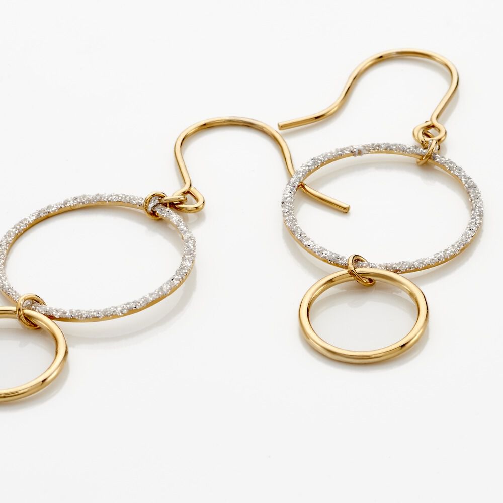 Boucles D'oreilles Pendantes Zavia Or Jaune - Pendantes Femme | Marc Orian