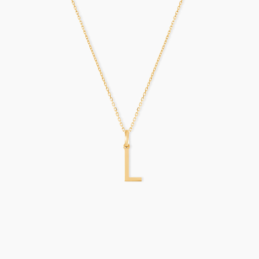 Pendentif Ionia Lettre Or Jaune - Pendentifs Famille | Marc Orian