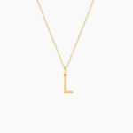 Pendentif Ionia Lettre Or Jaune - Pendentifs Famille | Marc Orian