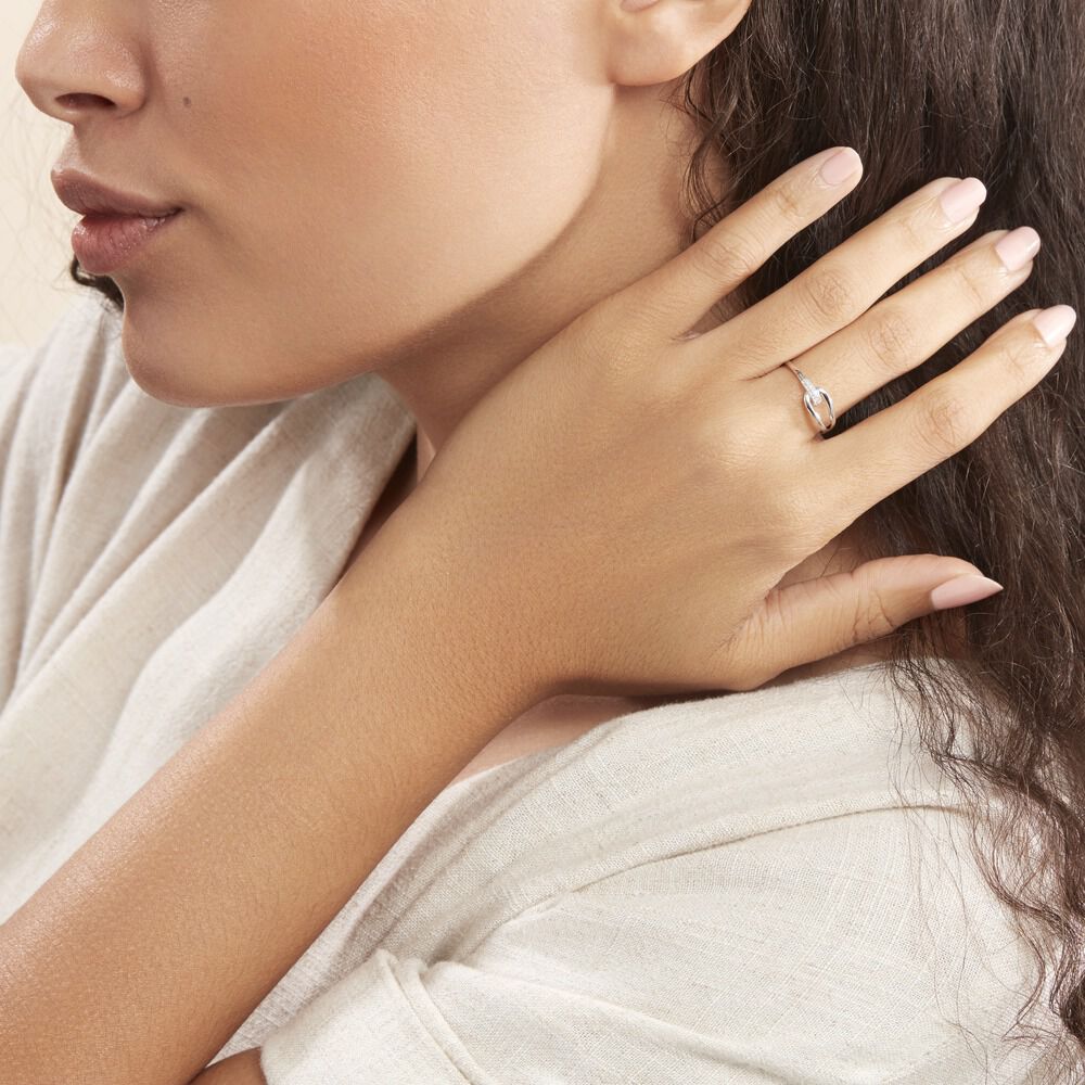 Bague Cyranna Or Blanc Diamant - Bagues pierres précieuses Femme | Marc Orian