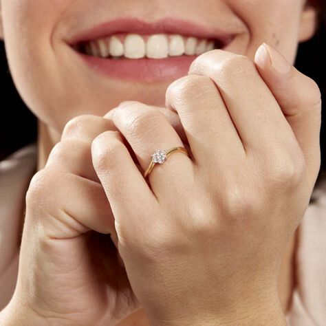 Bague Solitaire Cassiope Or Jaune Diamant - Bagues Solitaire Femme | Marc Orian