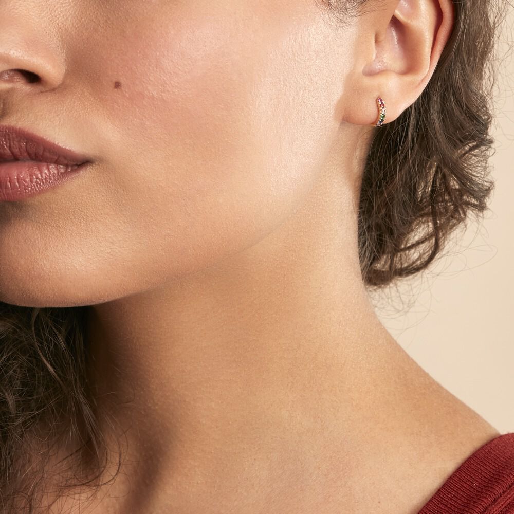 Creoles Andgelina Or Jaune Oxydes De Zirconium - Mix and Match Femme | Marc Orian