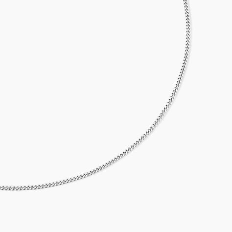 Cha&icirc;ne Imad Maille Gourmette Or Blanc - Chaines Femme | Marc Orian
