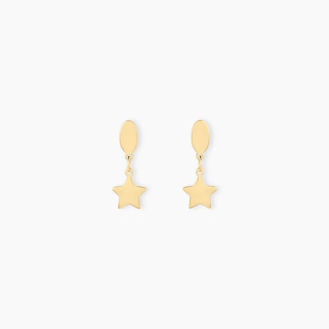 Boucles D'oreilles Pendantes Alphonsine Etoile Or Jaune - Pendantes Femme | Marc Orian