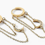 Cr&eacute;oles Acier Dor&eacute; Oxyde De Zirconium - Cr&eacute;oles Femme | Marc Orian