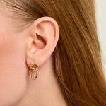 Boucles D'Oreilles Pendantes Elanna Plaqu&eacute; Or Jaune - Pendantes Femme | Marc Orian
