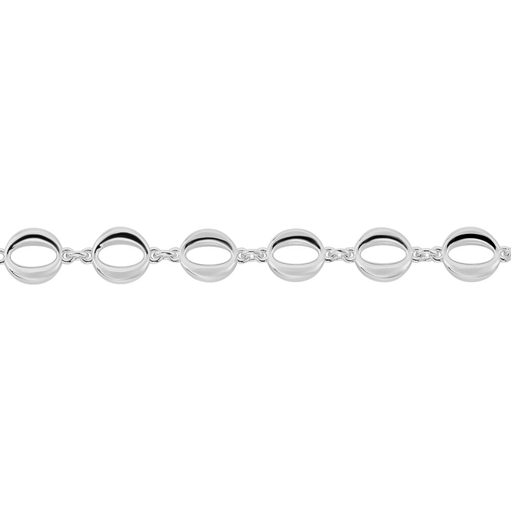Bracelet Rinae Argent Blanc - Bracelets chaînes Femme | Marc Orian