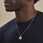 Pendentif Elio P Argent Blanc - Bijoux fantaisie Famille | Marc Orian