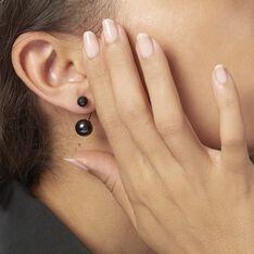Bijoux D'oreilles Alyson Argent Blanc Céramique - Boucles d'oreilles Ear cuffs Femme | Marc Orian
