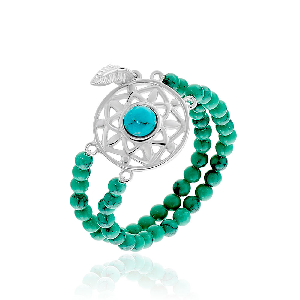 Bague Rojin Argent Blanc Pierre De Synthese -  Femme | Marc Orian