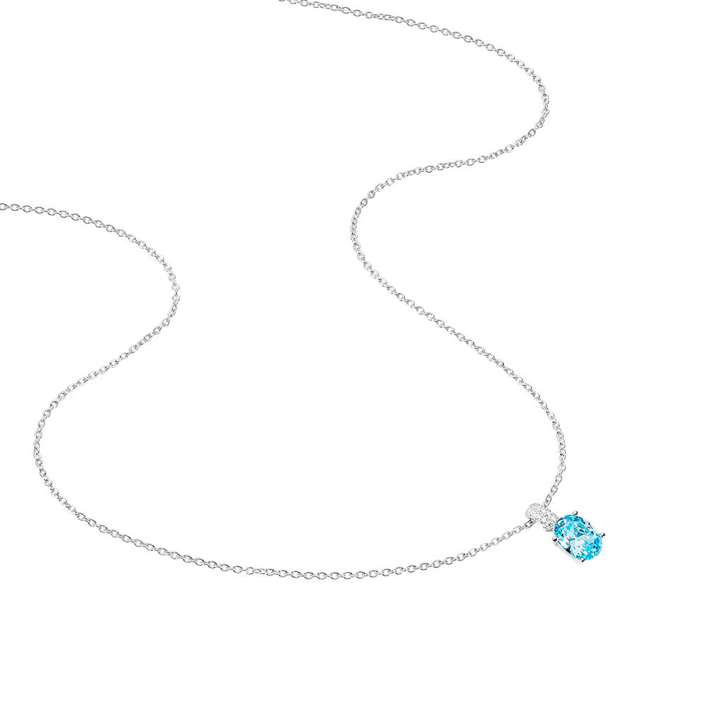 Collier Josefa Argent Blanc Oxyde De Zirconium - Colliers avec pierres Femme | Marc Orian