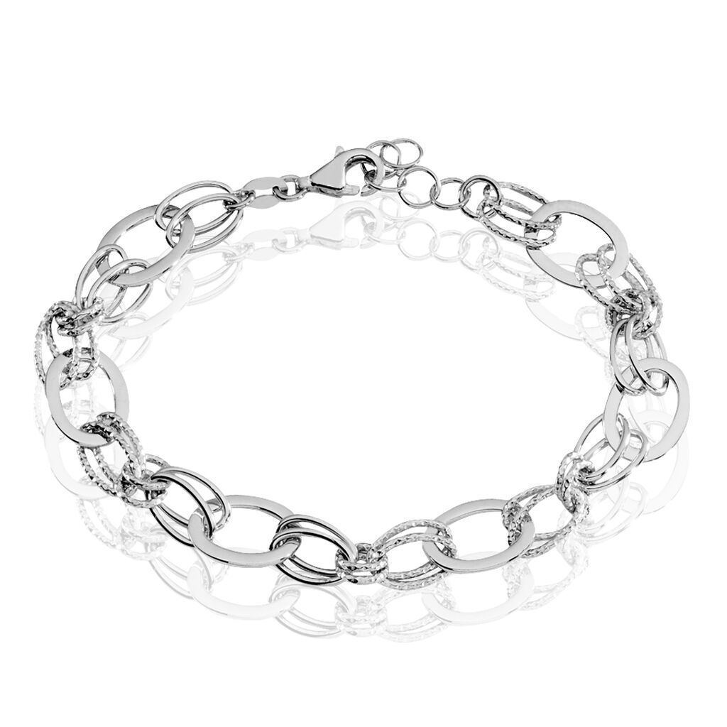 Bracelet Maillons Argent Blanc - Bracelets chaînes Femme | Marc Orian