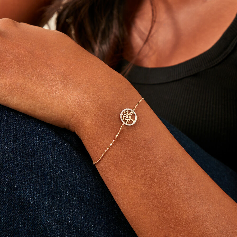 Bracelet Philokra Or Jaune Diamant - Bracelets chaînes Femme | Marc Orian