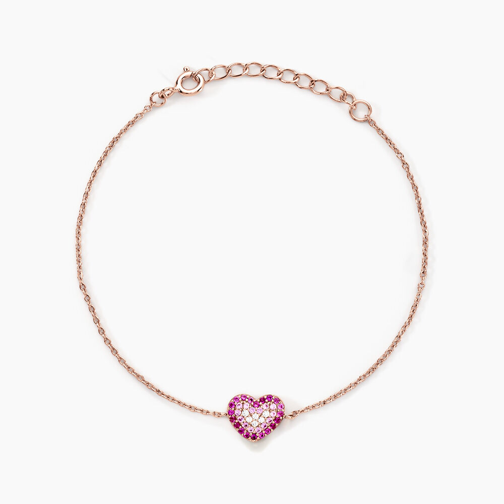 Bracelet Reflets Romantiques Argent Rose Oxyde De Zirconium - Bracelets fantaisie Femme | Marc Orian