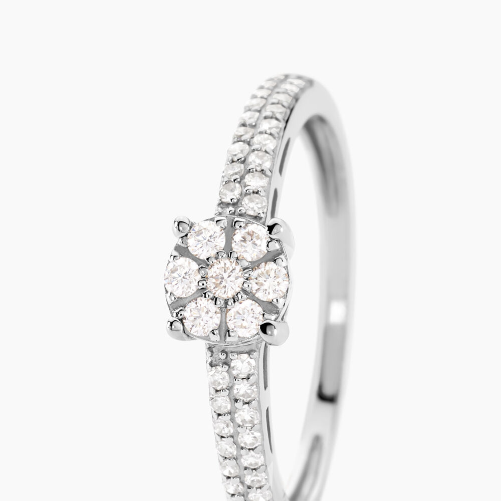 Bague Julia Or Blanc Diamant - Bagues pierres pr&eacute;cieuses Femme | Marc Orian