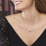 Collier Renaldine Or Blanc Saphir - Colliers avec pierres Femme | Marc Orian