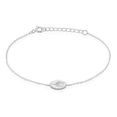 Bracelet Dhyana Argent Blanc Oxyde De Zirconium - Bracelets chaînes Femme | Marc Orian