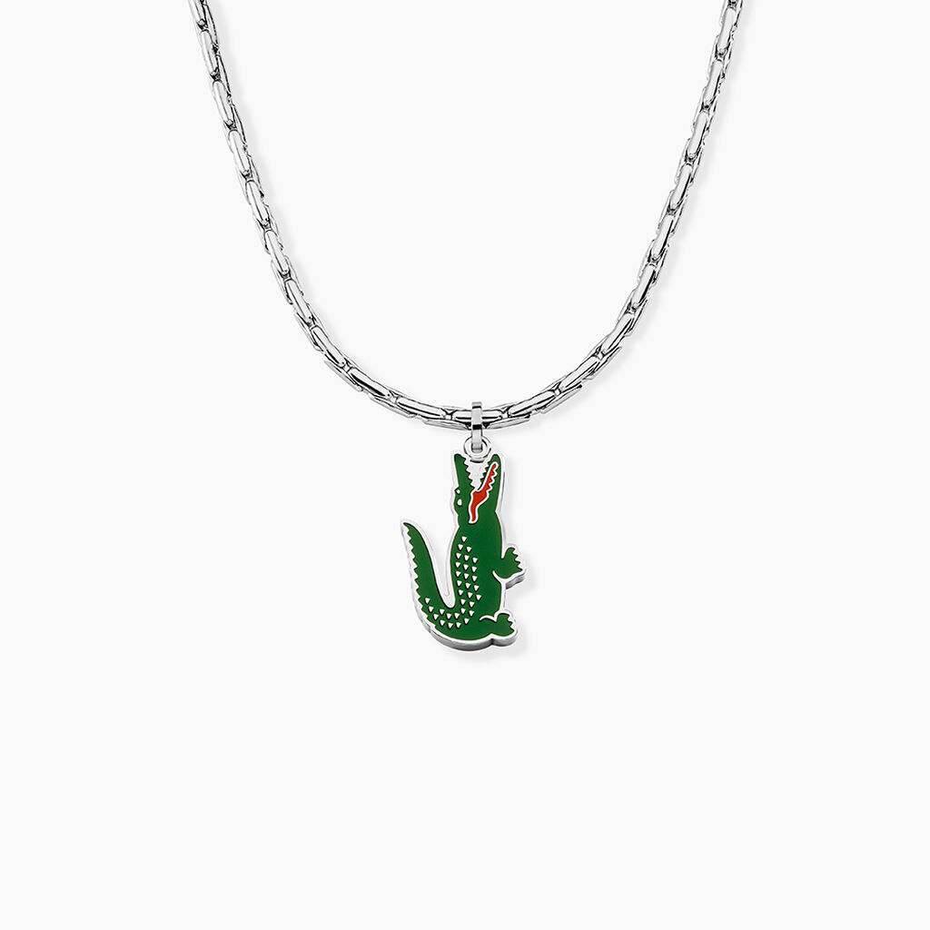 Collier Lacoste Arthor Acier Blanc - Colliers Homme | Marc Orian
